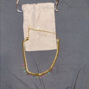 Kendra Scott Gold Necklace with Colorful Accents